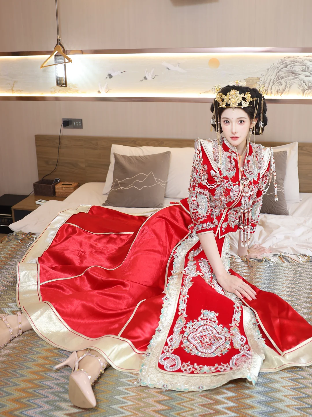 梨霜儿 - No.004 新娘红装 [113P-2.3GB] tg@simisebaisi 【丝足阁】027.webp